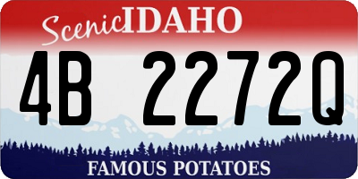 ID license plate 4B2272Q