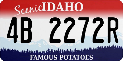 ID license plate 4B2272R