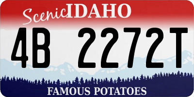 ID license plate 4B2272T