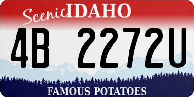 ID license plate 4B2272U