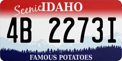 ID license plate 4B2273I