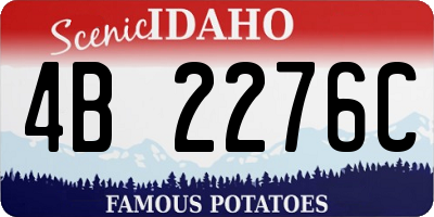 ID license plate 4B2276C