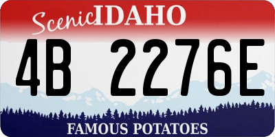 ID license plate 4B2276E
