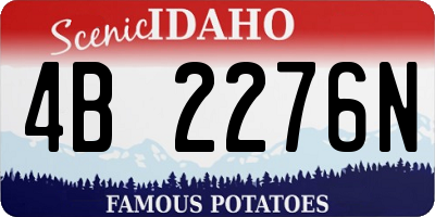 ID license plate 4B2276N