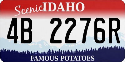 ID license plate 4B2276R