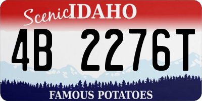 ID license plate 4B2276T