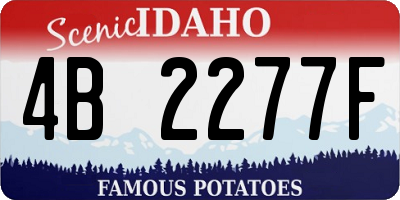 ID license plate 4B2277F