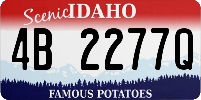 ID license plate 4B2277Q