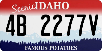 ID license plate 4B2277V