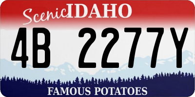 ID license plate 4B2277Y