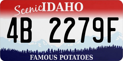 ID license plate 4B2279F