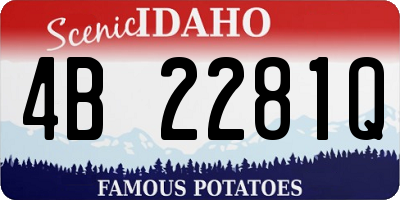 ID license plate 4B2281Q