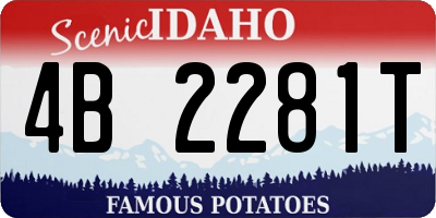 ID license plate 4B2281T