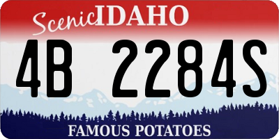 ID license plate 4B2284S