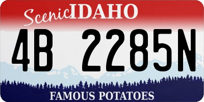 ID license plate 4B2285N