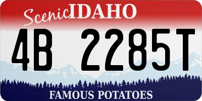 ID license plate 4B2285T