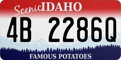 ID license plate 4B2286Q