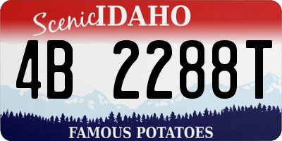 ID license plate 4B2288T
