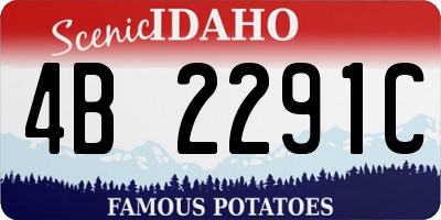 ID license plate 4B2291C