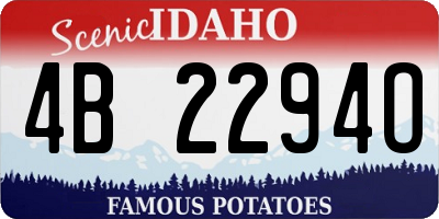ID license plate 4B2294O