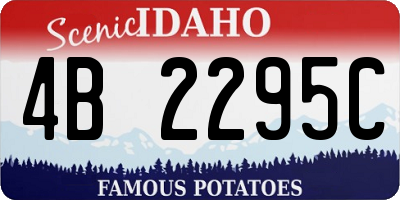 ID license plate 4B2295C