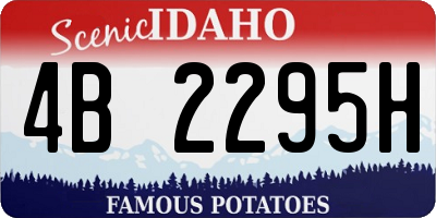 ID license plate 4B2295H