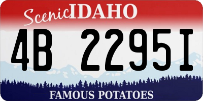 ID license plate 4B2295I