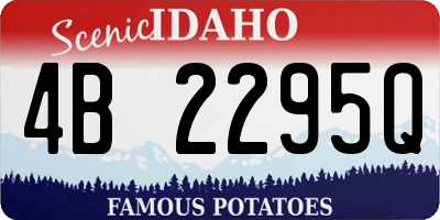 ID license plate 4B2295Q