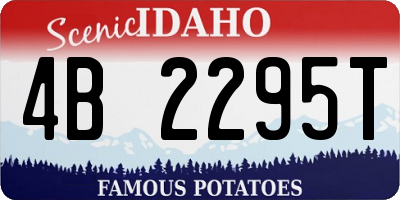 ID license plate 4B2295T