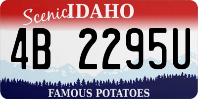 ID license plate 4B2295U