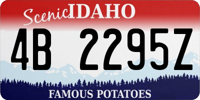 ID license plate 4B2295Z