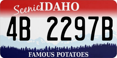 ID license plate 4B2297B