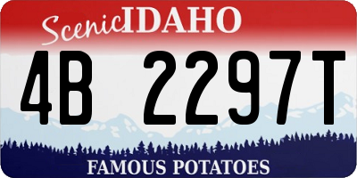 ID license plate 4B2297T