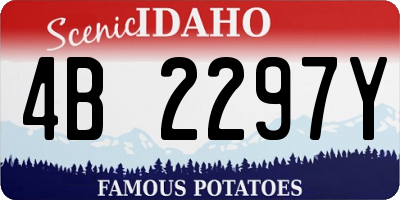 ID license plate 4B2297Y