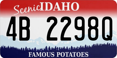 ID license plate 4B2298Q