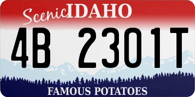 ID license plate 4B2301T