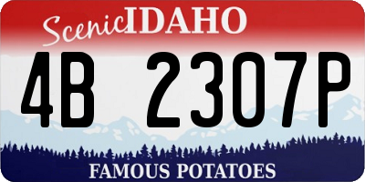 ID license plate 4B2307P