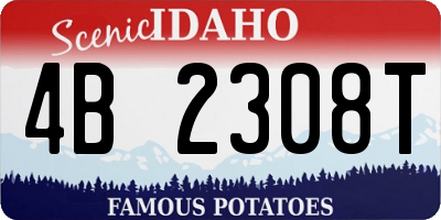 ID license plate 4B2308T