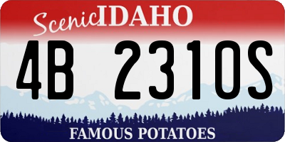ID license plate 4B2310S