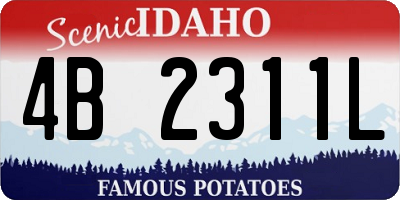 ID license plate 4B2311L