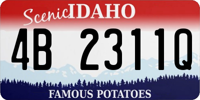 ID license plate 4B2311Q