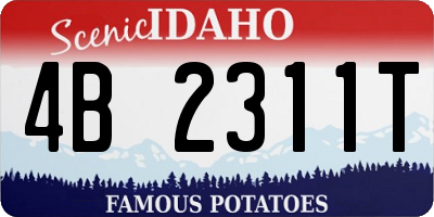 ID license plate 4B2311T