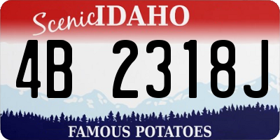 ID license plate 4B2318J