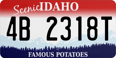 ID license plate 4B2318T