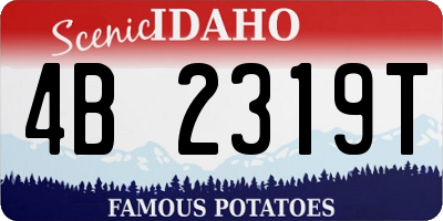 ID license plate 4B2319T