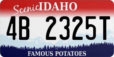 ID license plate 4B2325T
