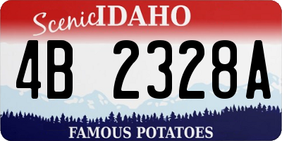 ID license plate 4B2328A