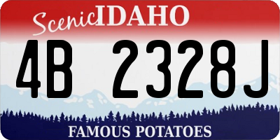 ID license plate 4B2328J