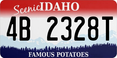 ID license plate 4B2328T