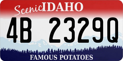 ID license plate 4B2329Q